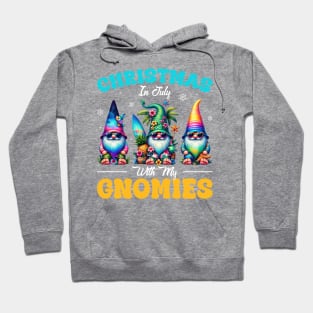 Christmas In July Gnomes Summer Xmas Gift For Boys Girls Kids Hoodie